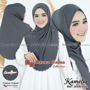 Kamelia daura gama jilbab instan bergo pet Malay premium