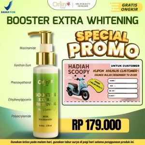 HB Orlin Beauty handbody pemutih BPOM Booster Extra Whitening
