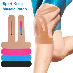 2 PCS Knee Kinesiology Tape - Waterproof Sports Athletic Tape Latex-Free Elastic Gym Tape Precut Strips
