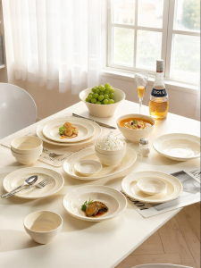 Yomerto | Vintage Style Single Meal Ceramic Tableware Set