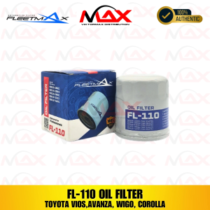 FL 110 FLEETMAX OIL FILTER FOR TOYOTA COROLLA CORONA CAMRY (ALL) 1989-01 ALTIS ECHO