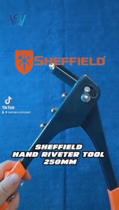 SHEFFIELD Hand Riveter Gun 250mm with Interchangeable nose for Size: 2.4mm 3.2mm 4mm 4.8mm Manual