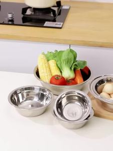 WORTHBUY | Bát Inox Dung Tích Lớn Dễ Thương Dành Cho Trẻ Em Thân Thiện Với Môi Trường Bền Dày Dặn Dùng Được Cho Mì Lamian Cơm Salad An Toàn Với Máy Rửa Chén.