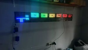 Lampu Strobo Kaca Running Text 5 Baris Setting Text Via WiFi HP Android 12V&24V