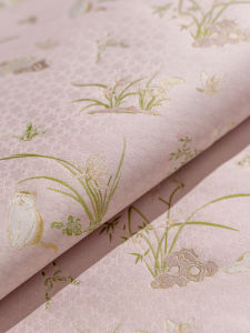 Áo Vest Lụa Thiết Kế Ban Đầu Của Yu Qiong Lou Sông Kinh Lụa Thật Quần Áo Hanfu Vải 43 Momme 140 Rộng Vải Hanfu Truyền Thống Trung Quốc