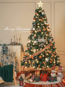ต้นคริสต์มาส สีเขียว ขนาด 90/150/180/210 cm ต้นไม้ปลอมถอดเก็บได้ กันน้ำ ทนทาน ต้นไม้ประกอบ ต้นไม้ ตกแต่งบ้าน PVC ต้นไม้เทศกาลคริสต์มาส