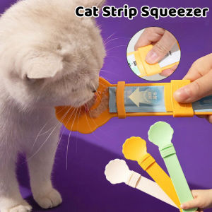 Cat Feeder Cat Treat Bar Squeeze Spoon Pet Feeder Pet Liquid Food Spoon Long Handle Cat Food Scooper