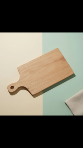 Talenan Kayu Jati Gagang 20x30 cm – Cutting Board Dapur Tebal Anti Air Premium