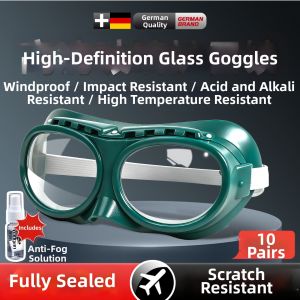 Anti-fog Impact-resistant Splash-proof Corrosion-resistant Acid-alkali-resistant High-temperature-resistant Goggles