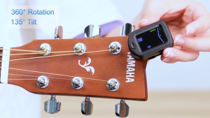 GT20 Guitar Tuner 360 Degree Rotatable Clip-on Metronome Function Electronic Tuner for Guitar Bass Ukulele