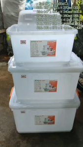 Thùng Nhựa Đa Năng Có bánh xe đẩy 30L/ 60L/ 80L/ 90L/ 120L/ 140L Đủ Size Lớn Nhỏ Hiệp Thành