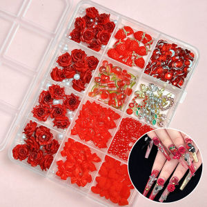 Phụ Kiện Trang Trí Móng Tay Hình Trái Tim 3D Ngọt Ngào Màu Đỏ Hình Dâu Tây Bướm Hợp Kim Dành Cho Ngày Lễ Tình Nhân Thiết Kế Sáng Tạo Chân Thực Tự Làm