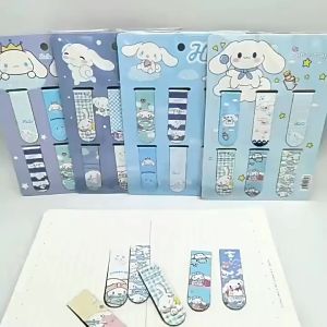 🔥chageey👍 6Pcs Sanrio Creative Magnetic Bookmarks Student Cartoon Reading Bookmarks Stationery Magnet Book Clip