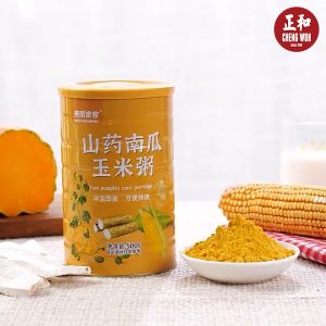 美粥食客 山药南瓜玉米粥罐装 500g Yam Pumpkin Corn Porridge ORANGE Bottle Serbuk Minuman