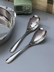 Rare Thickened Medical Grade 316 Stainless Steel Rice Spoon Vegetable Spoon Home Use Chinese Style Public Spoon Adjustment Spoon