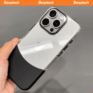 Sanptoch Slim Simplicity Clear Phone Case For iPhone 16 / 15 / 14 / 13 / 12 Pro Max Crystal Transparent Hard Cover For iPhone 16 Pro Max Lightweight PC Non-yellowing Protection Casing