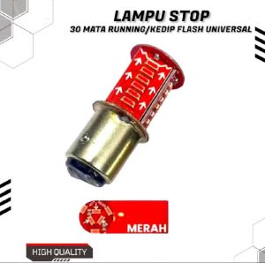 LAMPU REM STOP 30 MATA LED KEDIP UNIVERSAL PROMO MURAH LAMPU REM 30MATA LED FLASH KEDAP KEDIP RUNNING