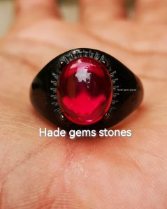 BATU PERMATA MERAH DELIMA SIAM BANGKOK KEKERASAN 925 MOHS MODEL GIGI DIM 12X10