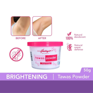 Tawas Powder 50g Micronized Alum Powder Natural Underarm Whitening & Deodorant - Foot Powder Anti-Odor & Sweat Protection - Paraben-Free & Hypoallergenic