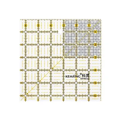 DIY Acrylic Patchwork Ruler Double Color Feet Tailor Yardstick Roller Cutter Cutting Quilting Sewing Measuring