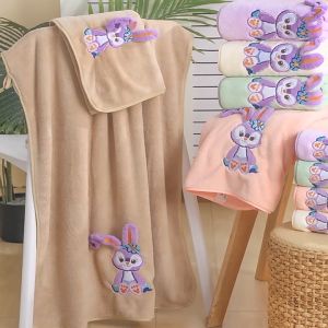 StellaLou Microfiber Bath Towel coral face towel hand towel animal Face cute soft blanket cotton 星黛露浴巾