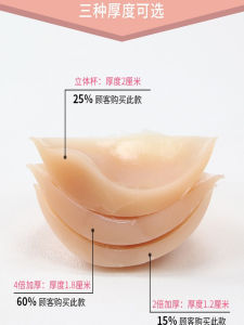 แผ่นเสริมหน้าอกซิลิโคนสำหรับชุดว่ายน้ำ เสริมหน้าอกเล็ก หนาพิเศษ เสื้อชั้นในเสริมหน้าอก แผ่นเสริมหน้าอกแบบซ่อน เสื้อชั้นในวันพีซ