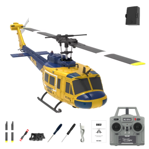 C032 6CH Brushless RC Helicopter Flybarless Optical Flow TOF Altitude Hold 3D Inverted Stunt Scale Military Drone Adult Toy Gift