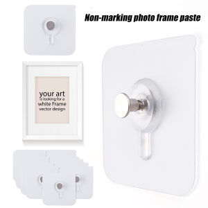 【Free Shipping】10Pcs Transparent Traceless Self Adhesive Wall Hooks Photograph Mural Phase Frame Adhesive Hang Drawing Nails