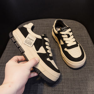 Low-Top Comfortable Fashionable Casual Shoes for Women Thick Bottom Soft Bottom Anti-Slip Dad Shoes Trendy Cross-Buckled Korean Style