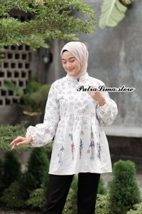 BLUSE BATIK WANITA MODERN BU TEJO //ATASAN BLUSE KERJA