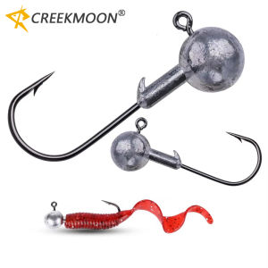 20/50pcs Metal Head Jig Fishing Hook 1g-20g Hooks for Soft Lures Carbon Steel Fishhooks Jigging Heads for Carp Bass Fishing