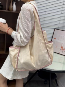 Eco Bag Foldable Nylon Cloth Tote Bag Large Capacity Reusable Shopping Bag Travel Bag