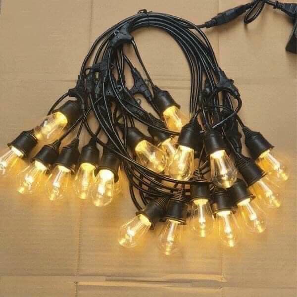 Combo 10m dây đúc 20 đui+20 bóng led kiểu Edison trang trí | Lazada.vn