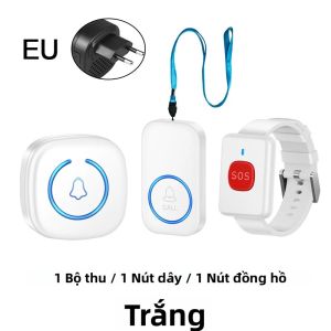 Nút Gọi Khẩn Cấp Dây Buộc SOS Không Dây Dành Cho Trẻ Em Người Cao Tuổi - Đồng Hồ Paramedic Pager Chuông Cửa Thông Minh Để An Toàn Cho Gia Đình