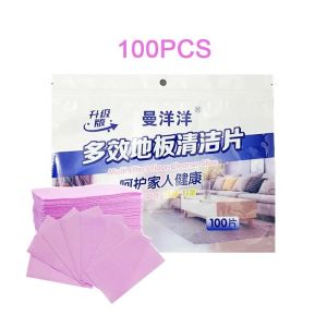 100Pcs Multifunctional Floor Cleaning Sheet Disposable Toilet Tablets Mopping Hygiene Fragrant Dirt  Home Kitchen Bathroom