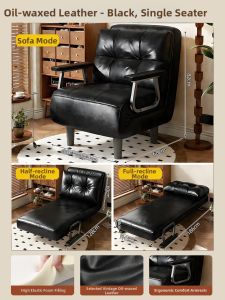 HUIXIONGKANLAN | Portable Folding Sofa Chair Bed Recliner