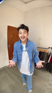 JINISO - Denim Pria Oversize Jaket Jeans