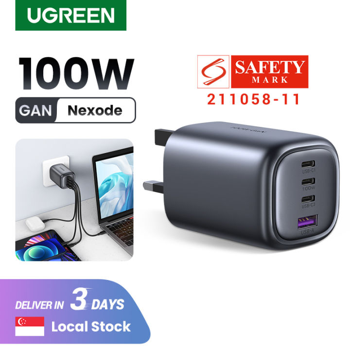 UGREEN 100W GaN Charger 4 Ports USB Type C PD Fast Charging for iPhone 14  13 12