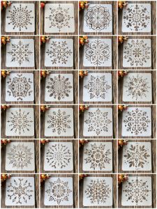 Mandala Painting Template Cut Out Pet Template Ruler DIY Copy Spray Painting Manuscript Report Template Decorative Border Ruler Stationery