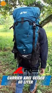 Tas Gunung/Carrier Geiser 60 Liter + Raincover Arei Outdoorgear