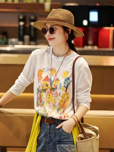 Stylish Sun Protection Top 2026 Summer New Loose Fit Print
