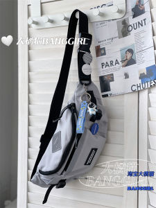 New Chest Bag Mens Japan fashion Harajuku Cargo Style Sports Messenger Bag South korea Versatile Student Riding Shoulder Waist Bag Fashion