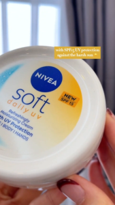 NIVEA SOFT CREAM UV SPF15 200ml / Body Moisturizer / Hand Cream