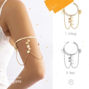 Vòng đeo bắp tay ngôi sao nối xích