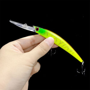 HENGJIA 1pcs 15cm 15g Deep Diving Jerkbait Artificial Hard Bait Fishing Wobblers Minnow Lure for Bass Pike Carp Fishing Tackle
