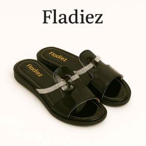 Sendal Wanita Fladiez Model Slip On Jelly Blink Sendal Wanita Kekinian Sendal Hitam