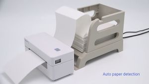 DRPDA 4B-2054N Bluetooth Thermal Printer: A6 Waybill Barcode Shipping Label Maker