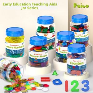 Educational Toys Mathematical Enlightenment Digital Letters Shapes Counting Circles
