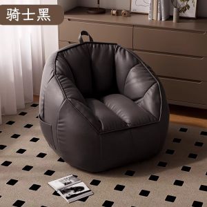 Lazy Sofa Bed Bean Bag Small Apartment Childrens Living Room Bedroom Tatami Lie Chair Cotton Linen Cover Universal Couch