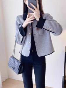High-End Exclusive Design Quilted Wool Coat